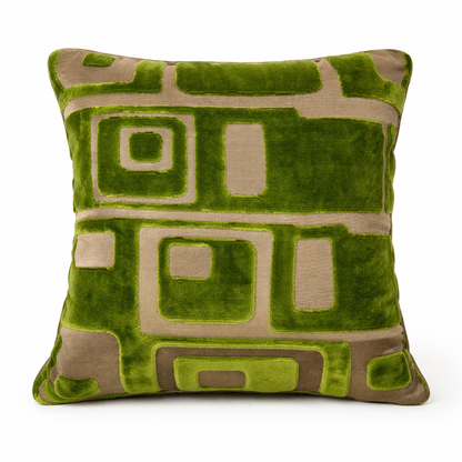 Cuscino seta e velluto 45x45